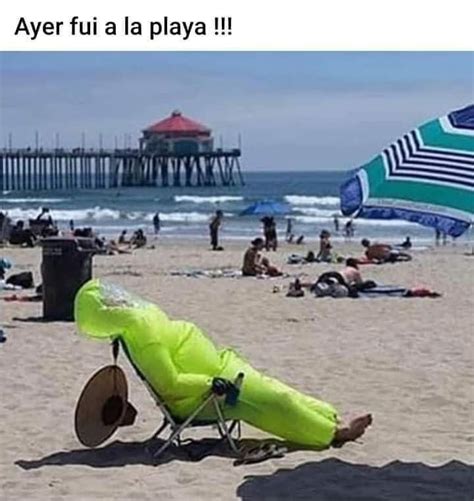 meme en la playa